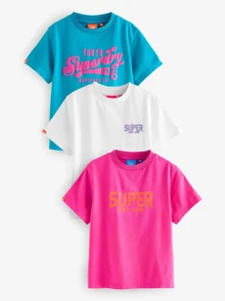 Roze - Superdry T-Shirts 3 Pack