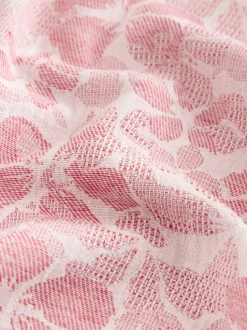 Roze - Textured Floral Print Short Sleeve Shirt