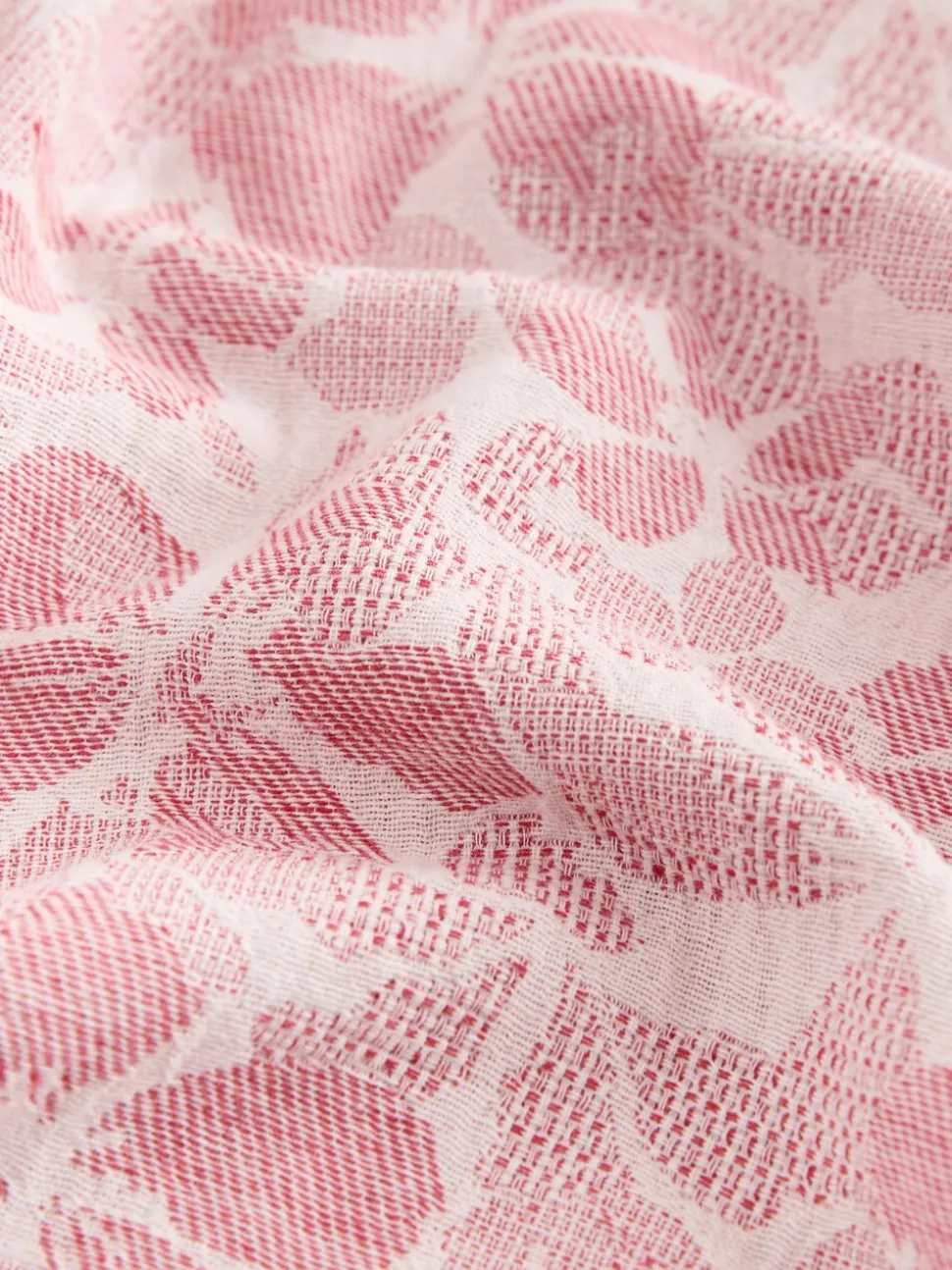 Roze - Textured Floral Print Short Sleeve Shirt