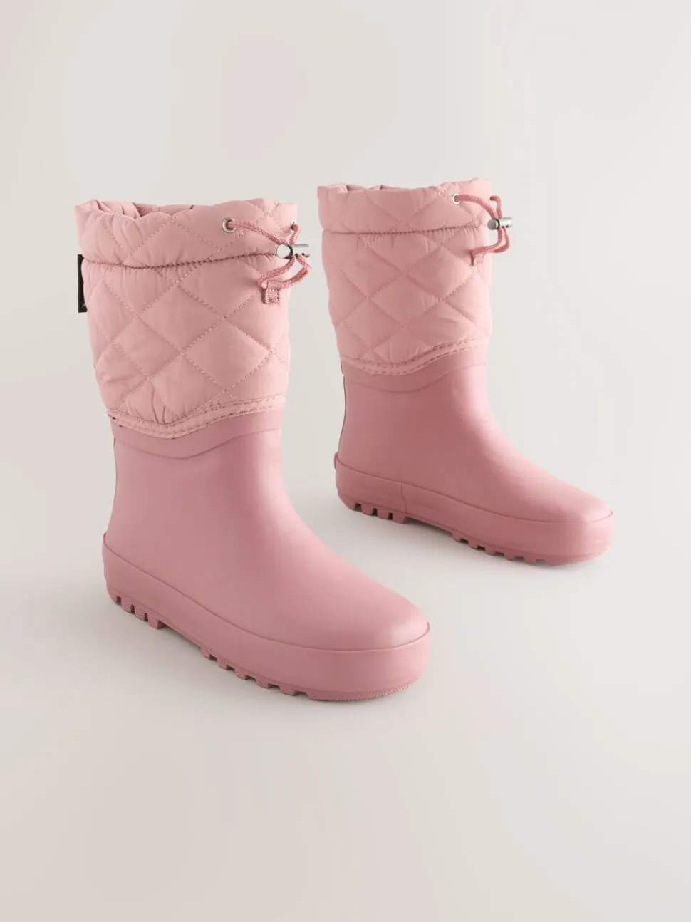 Roze - Thinsulate gevoerde regenlaarzen met rand