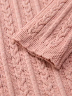 Roze - Trui met rolkraag (3 mnd-10 jr)