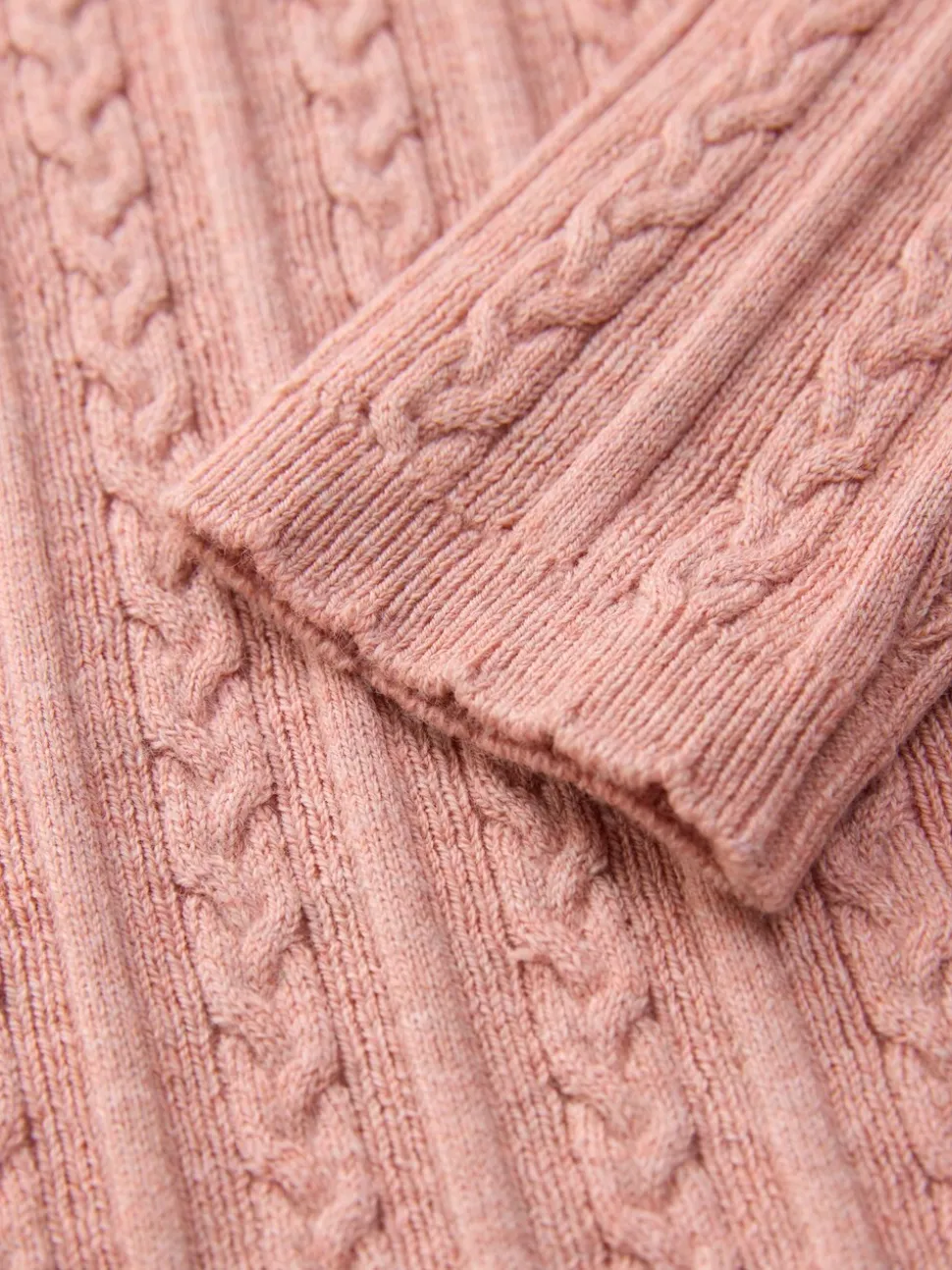 Roze - Trui met rolkraag (3 mnd-10 jr)