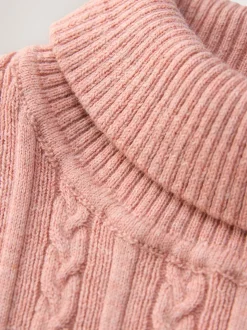 Roze - Trui met rolkraag (3 mnd-10 jr)