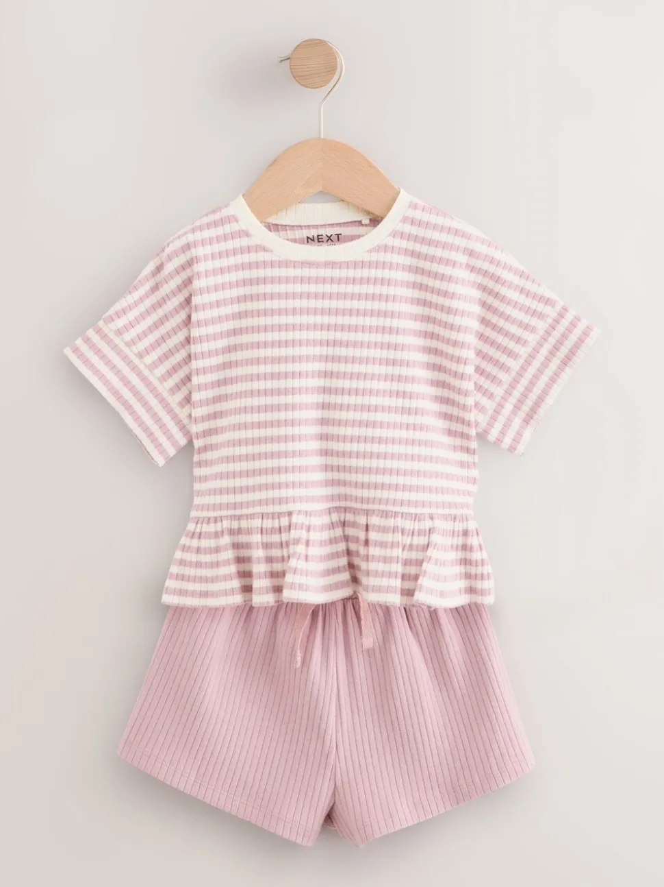 Roze - T-shirt en shorts verpakking van 2 stuks (3 mnd - 7 jr)