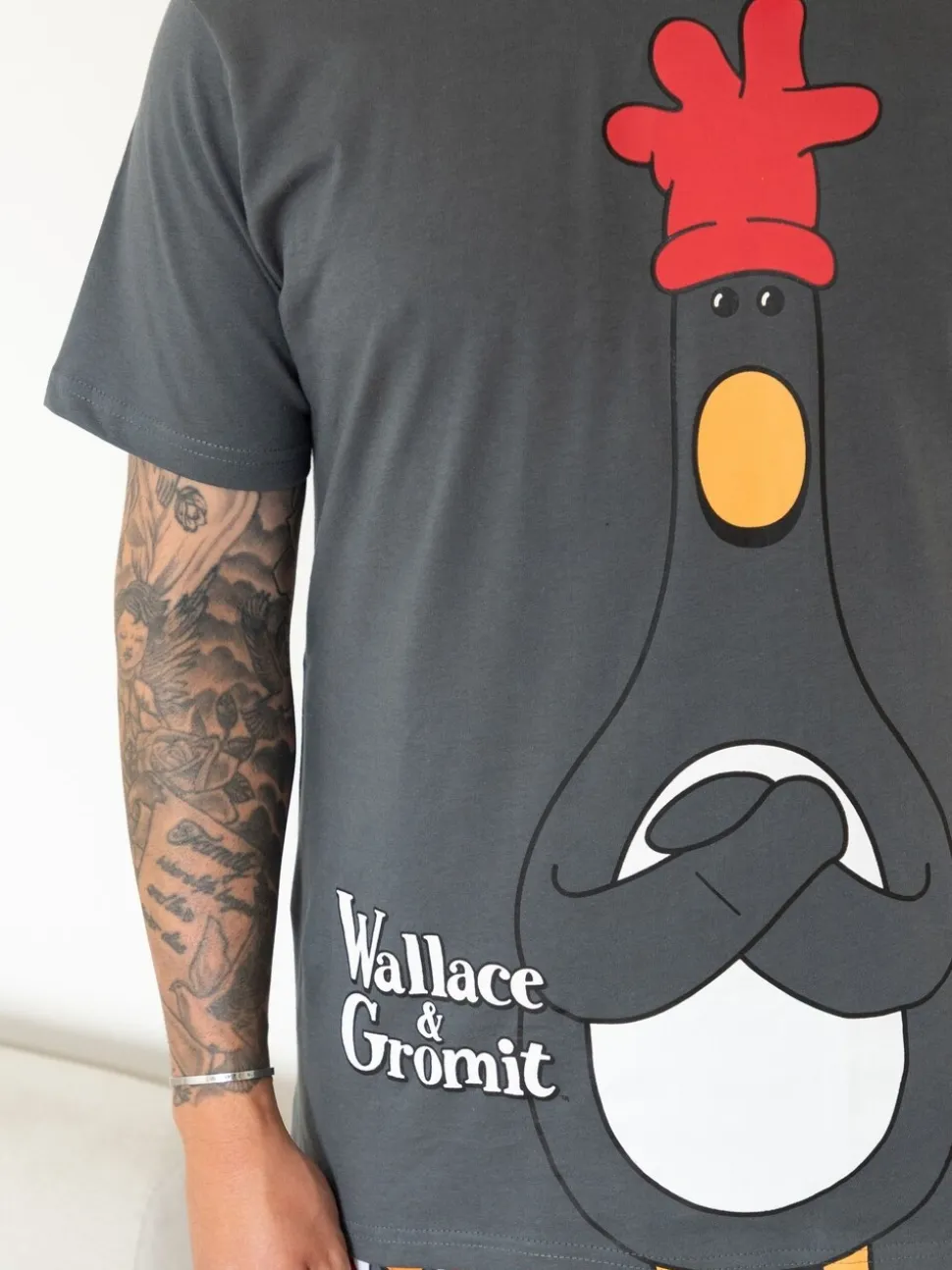 Roze - Vanilla Underground Wallace And Gromit herenpyjama's van 100% katoen
