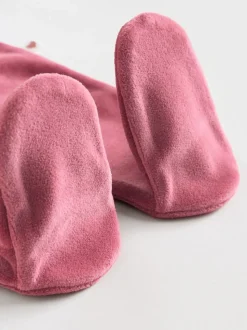 Roze - Velour Baby Sleepsuits 2 Pack (0mths-2yrs)