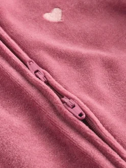 Roze - Velour Baby Sleepsuits 2 Pack (0mths-2yrs)