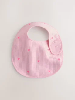Roze - Verpakking met 5 babyslabbetjes