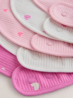 Roze - Verpakking met 5 babyslabbetjes
