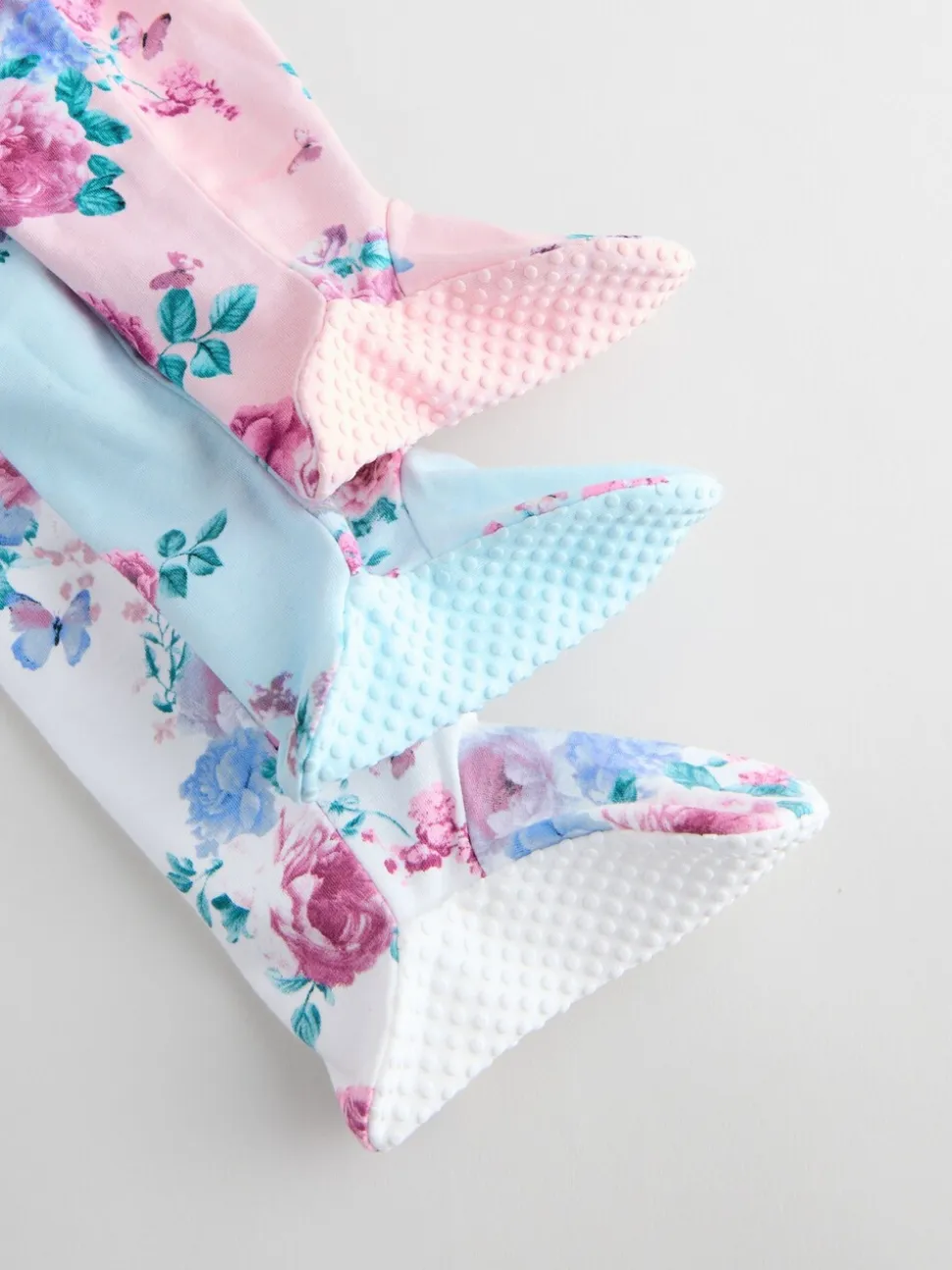 Roze - Verpakking van 3 babypyjama's met tweewegrits (0-2 jr)
