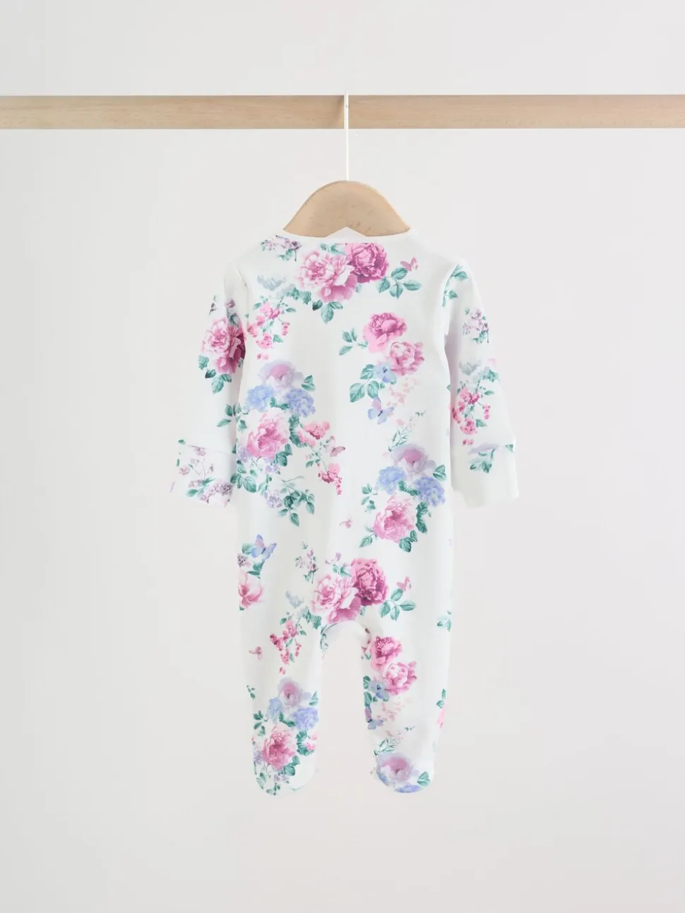 Roze - Verpakking van 3 babypyjama's met tweewegrits (0-2 jr)