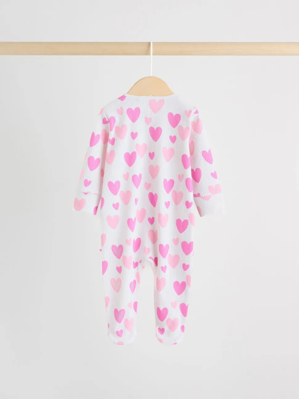 Roze - Verpakking van 3 babypyjama's met tweewegrits (0-2jr)