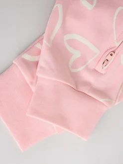 Roze - Verpakking van 4 Baby pyjama's met tweewegrits en Print (0mnd -3jr)