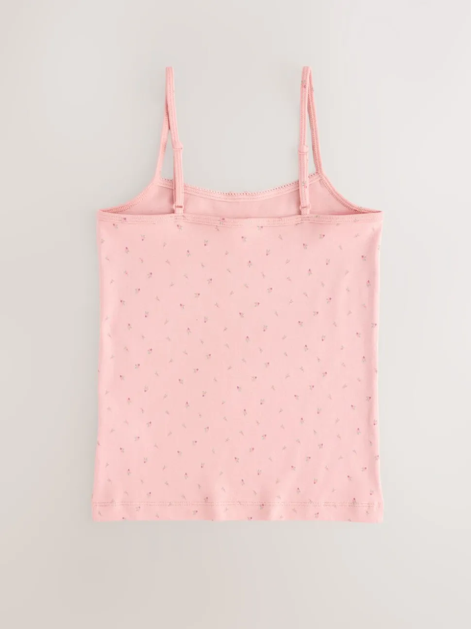 Roze - Verpakking van 3 cami topjes met bandjes en print (1,5 - 16 jr)