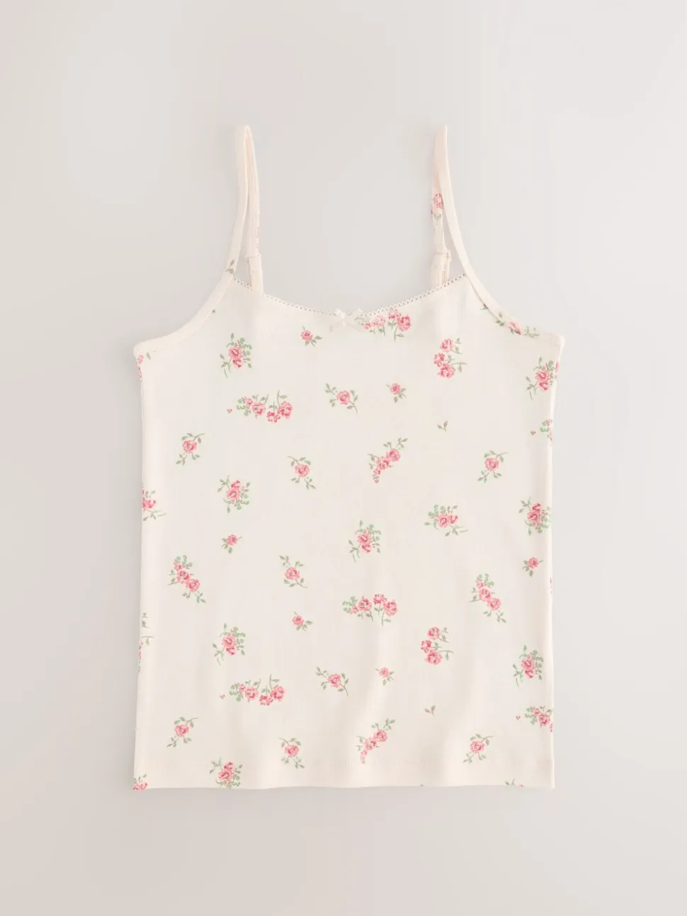Roze - Verpakking van 3 cami topjes met bandjes en print (1,5 - 16 jr)