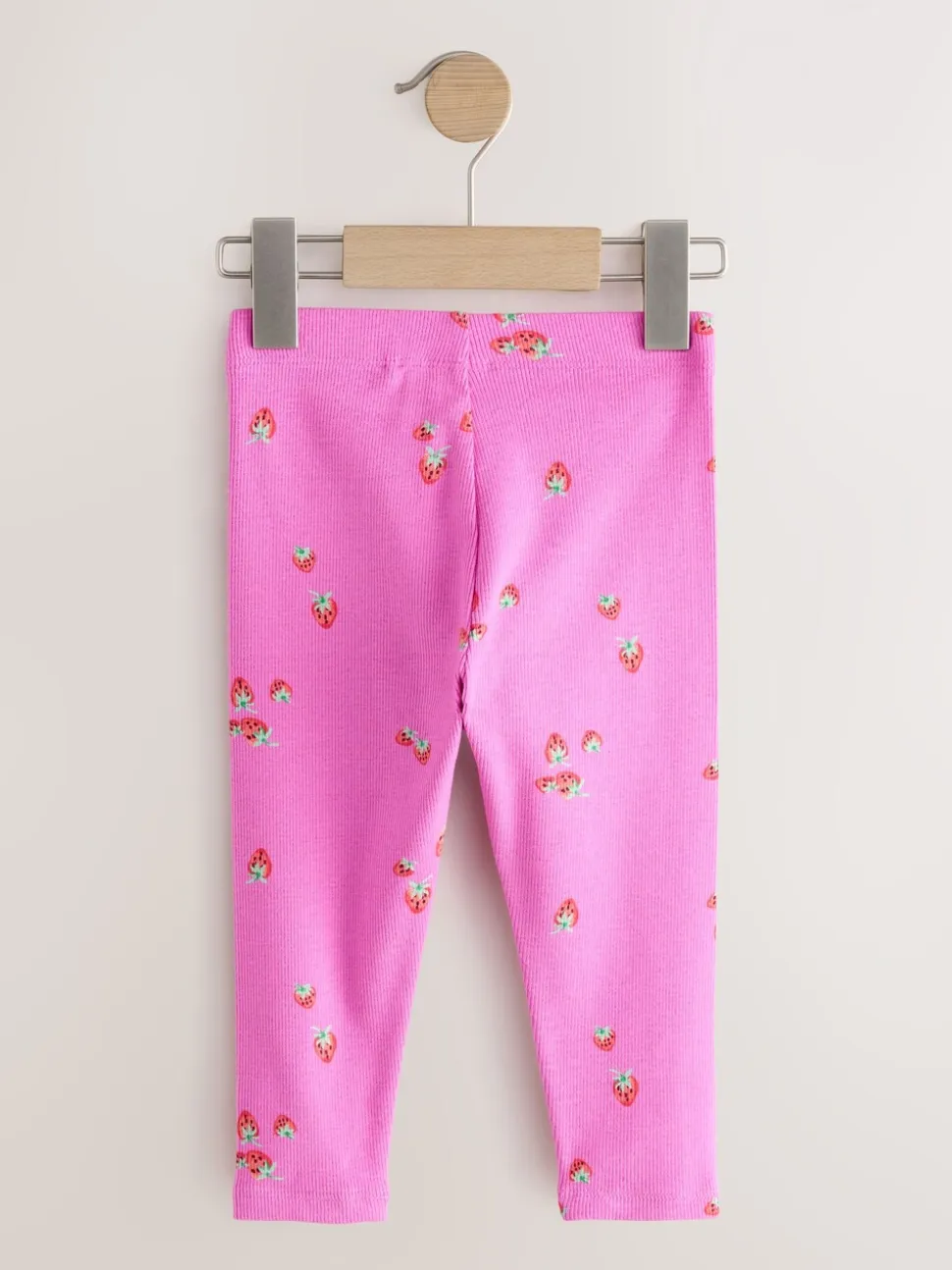 Roze - Verpakking van 5 geribbelde Leggings (3mnd -7jr)