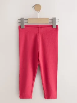Roze - Verpakking van 5 geribbelde Leggings (3mnd -7jr)