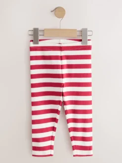 Roze - Verpakking van 5 geribbelde Leggings (3mnd -7jr)