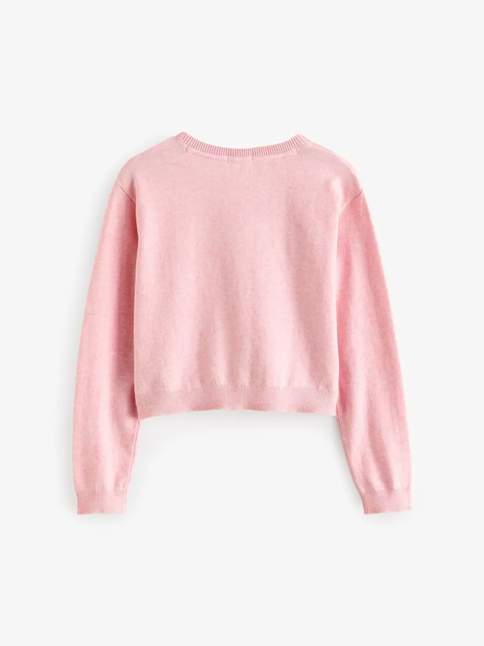 Roze - Vest met knopen 3jr-16jr (3mnd-16jr)