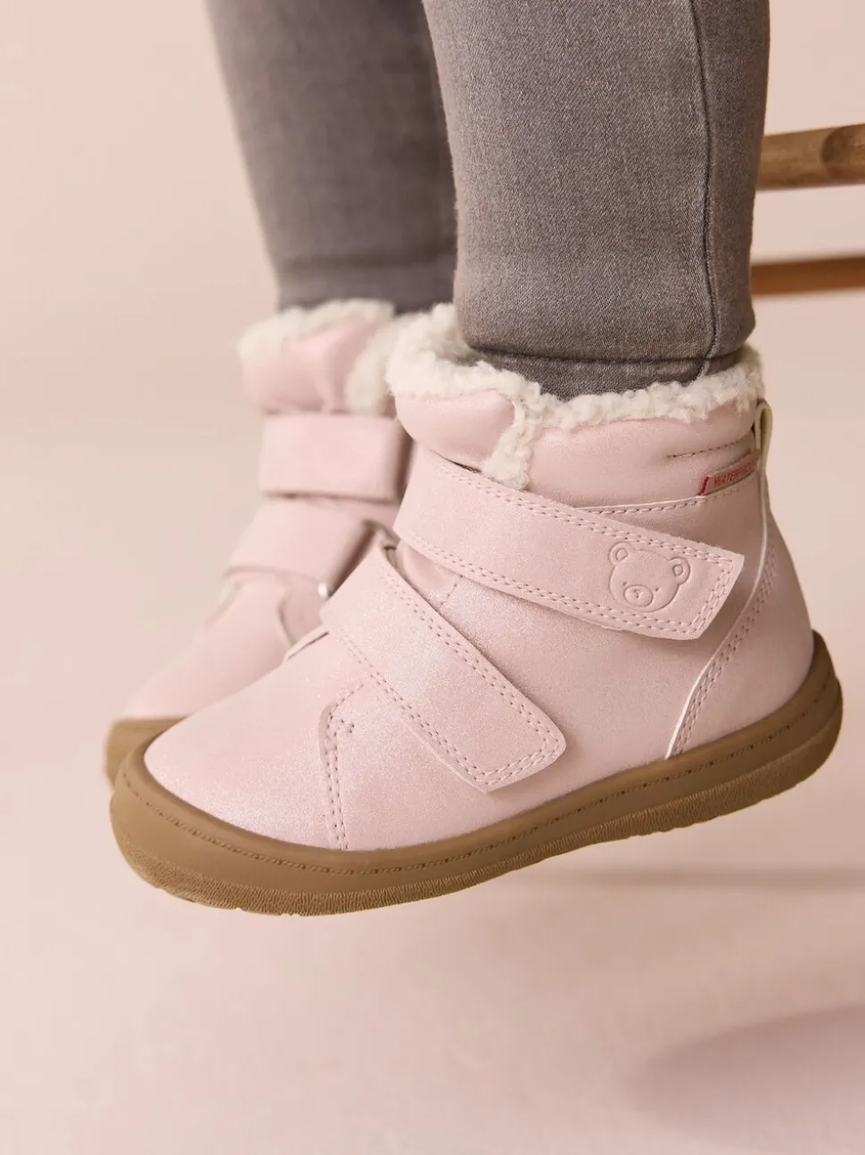 Roze - Waterdichte Boots met klittenbandsluiting