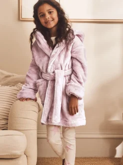 Roze - Zacht aanvoelende fleece kamerjas (9 mnd-16 jr)