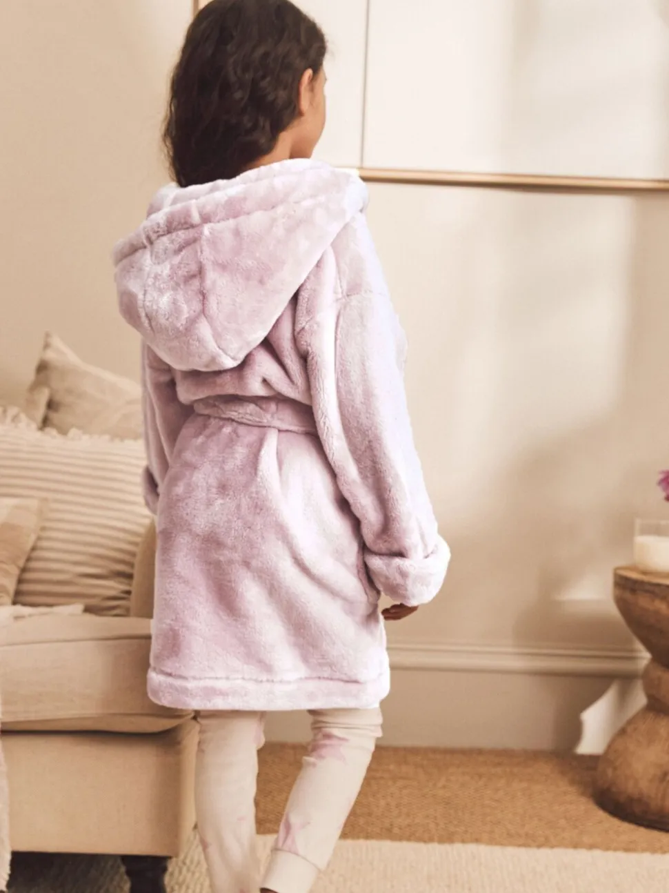 Roze - Zacht aanvoelende fleece kamerjas (9 mnd-16 jr)