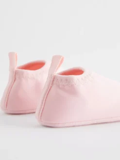 Roze - Zwembabyschoenen met sok (0-24 mnd)