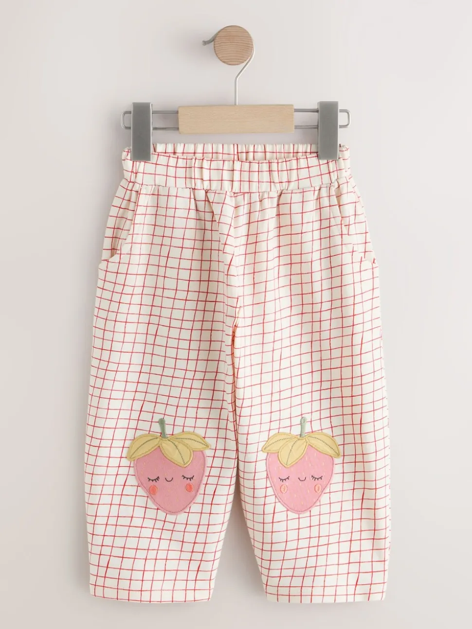 Roze aardbei - Embellished Barrel Trousers (3mths-7yrs)