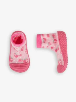 Roze aardbei - JoJo Maman Bébé - Indoor pantoffelsokken voor binnen