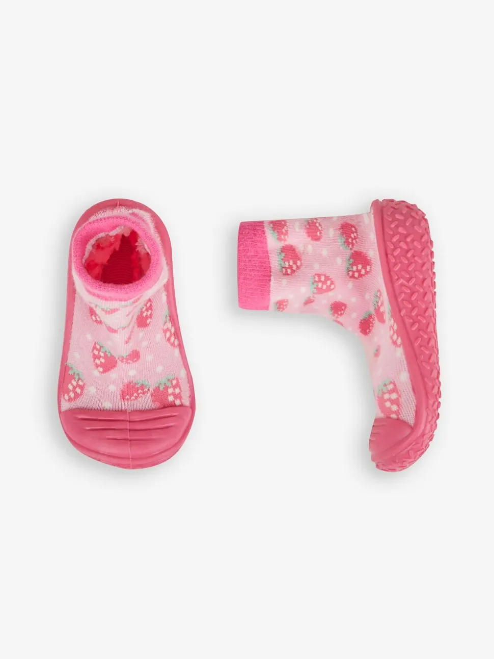 Roze aardbei - JoJo Maman Bébé - Indoor pantoffelsokken voor binnen
