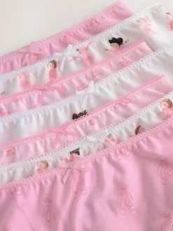 Roze ballerina - Verpakking van 7 onderbroeken (1,5-12 jr)