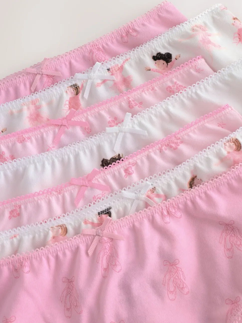 Roze ballerina - Verpakking van 7 onderbroeken (1,5-12 jr)