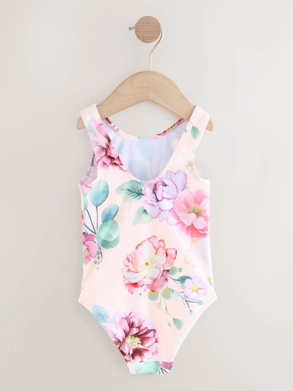 Roze bloemen - Badpak (3 mnd-7 jr)