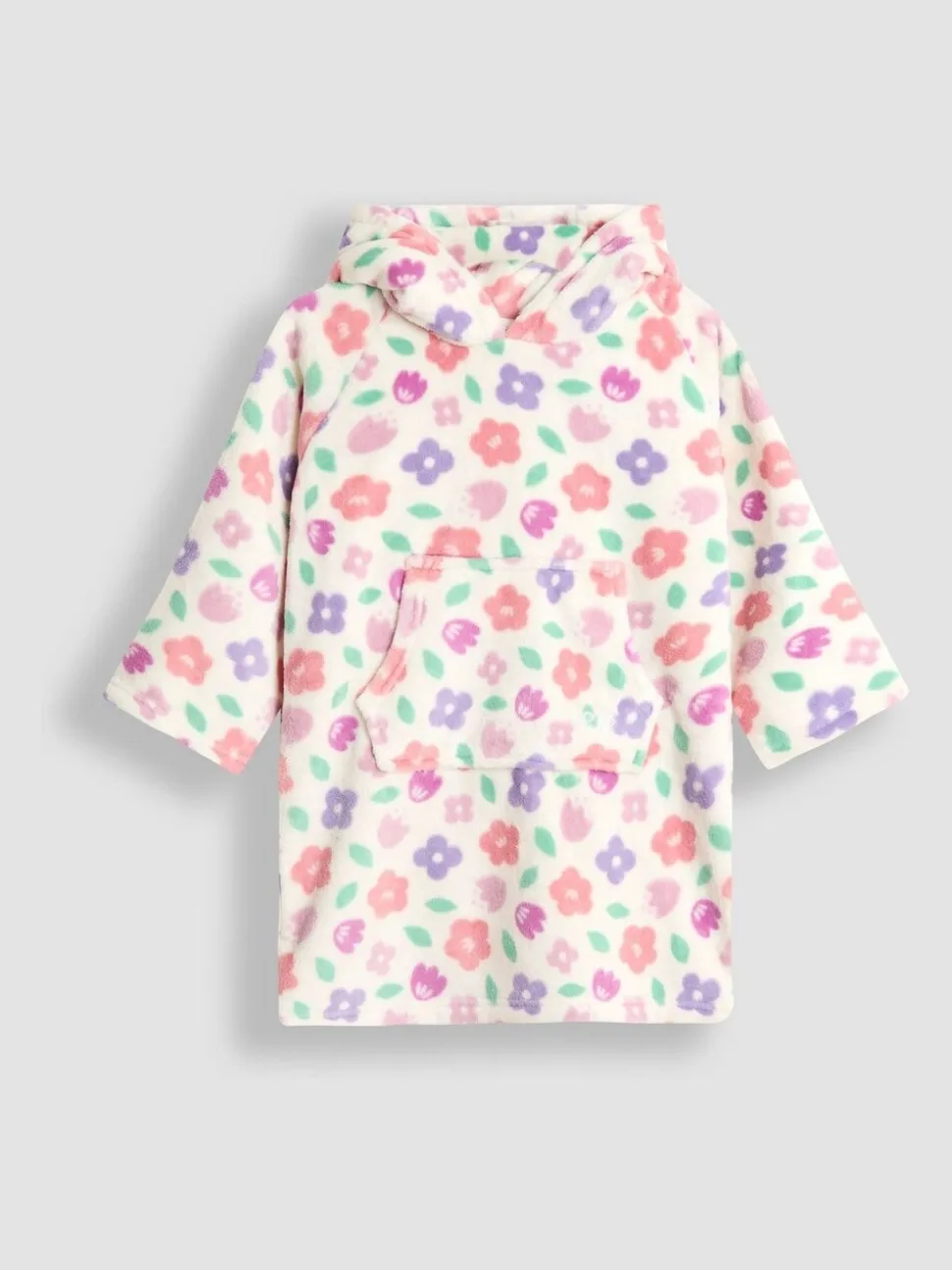 Roze bloemen - JoJo Maman Bébé Cosy Hooded Blanket
