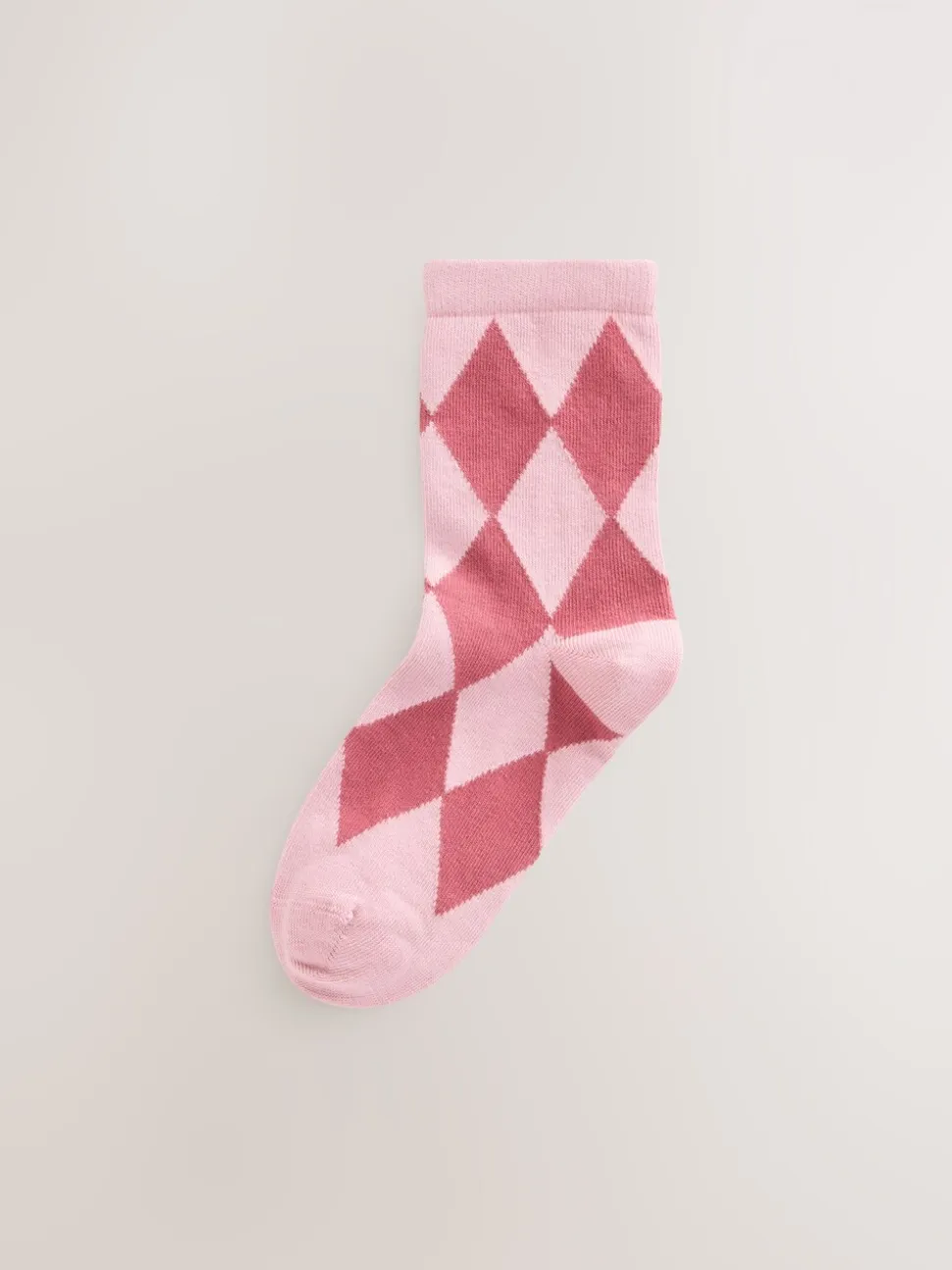 Roze en rood - 3 paar katoenrijke enkelsokken