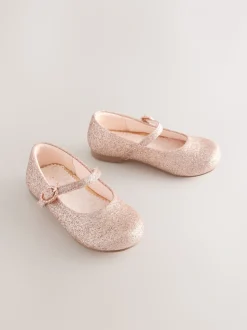 Roze glitter - Mary Jane gelegenheidsschoenen voor bloemenmeisjes