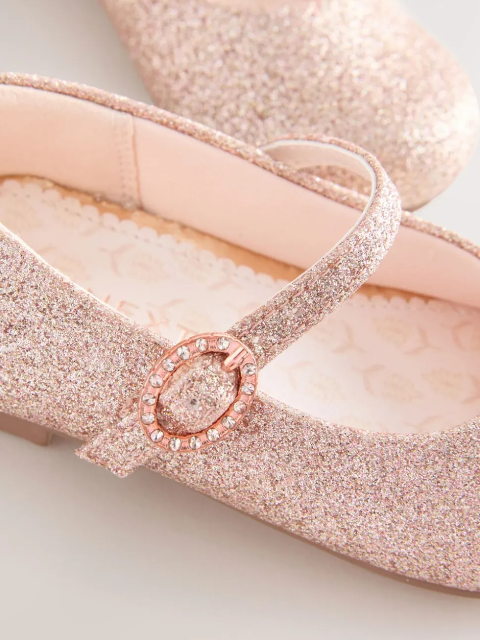 Roze glitter - Mary Jane gelegenheidsschoenen voor bloemenmeisjes