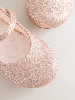 Roze glitter - Mary Jane gelegenheidsschoenen voor bloemenmeisjes