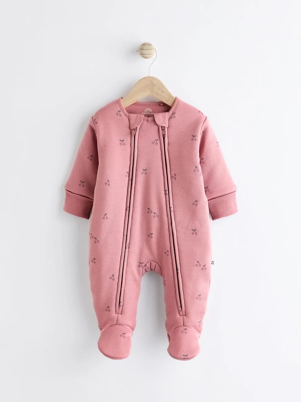 Roze kers - 2.5 TOG gewatteerde babypyjama