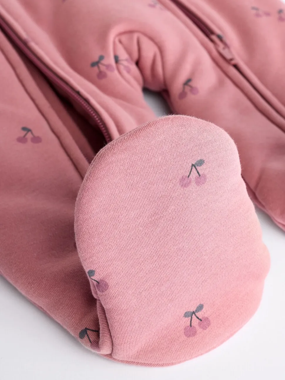 Roze kers - 2.5 TOG gewatteerde babypyjama