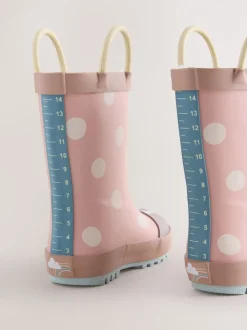 Roze lieveheersbeestje - Laarzen met handgreep