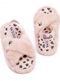 Roze met Barbie - Vanilla Underground Fluffy Slippers