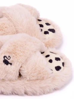 Roze met Barbie - Vanilla Underground Fluffy Slippers