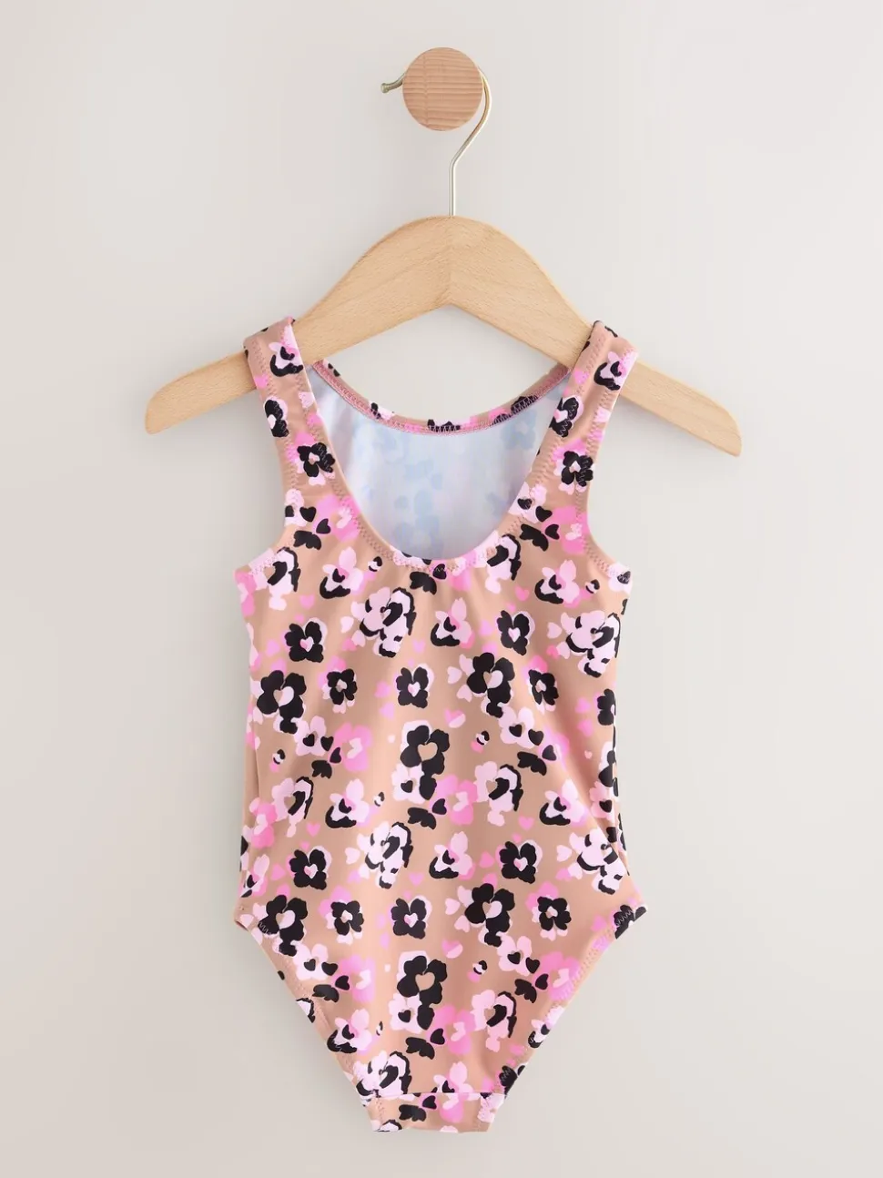 Roze met dierenprint - Badpak (3 mnd-7 jr)