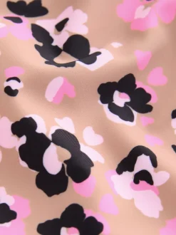 Roze met dierenprint - Badpak (3 mnd-7 jr)