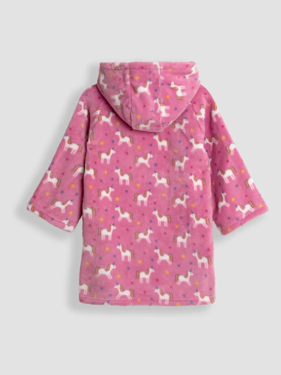 Roze met eenhoornprint - JoJo Maman Bébé Cosy Hooded Blanket