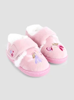 Roze met elfjes - JoJo Maman Bébé - Pantoffelschoenen met eenhoorn