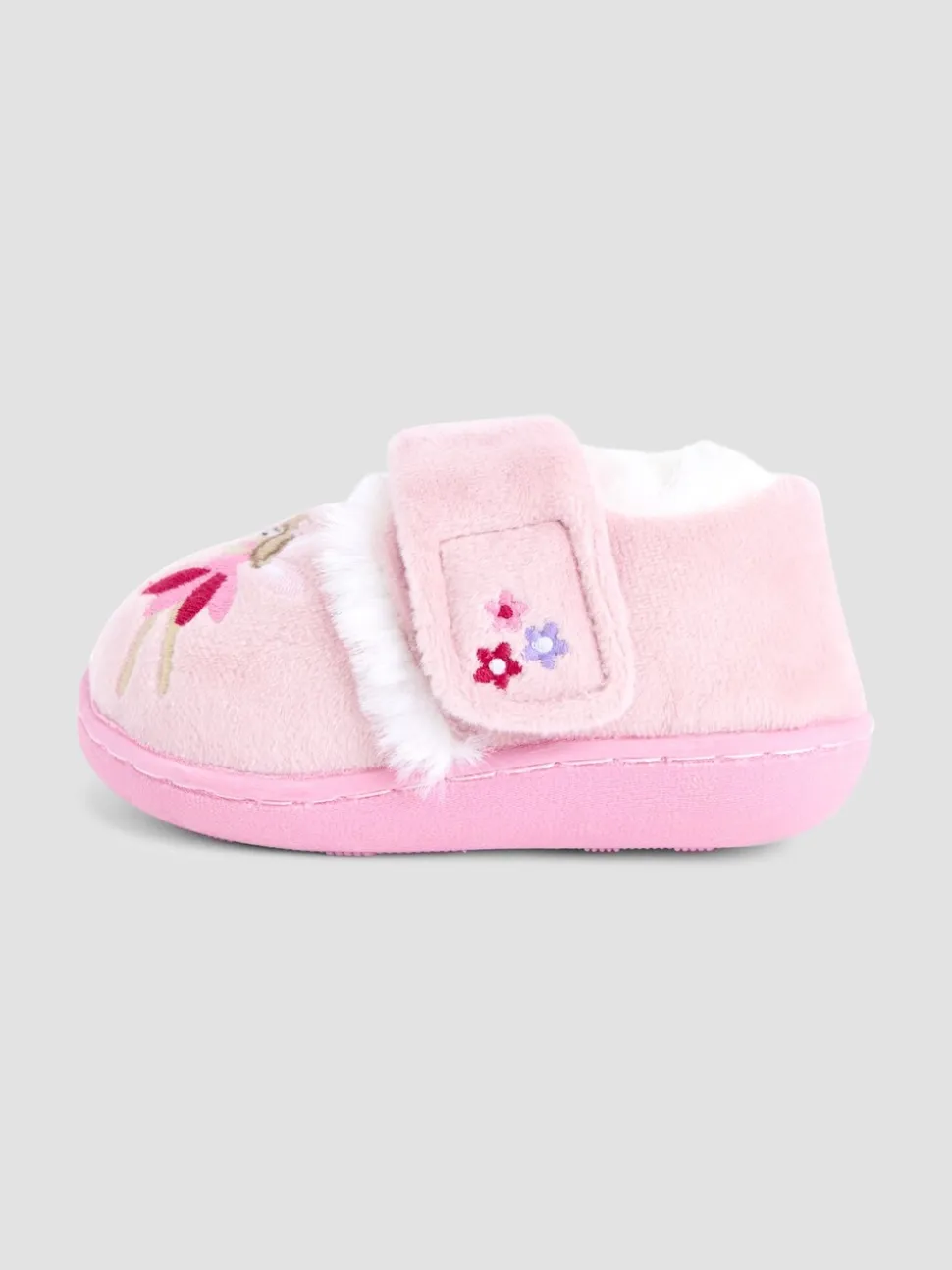 Roze met elfjes - JoJo Maman Bébé - Pantoffelschoenen met eenhoorn