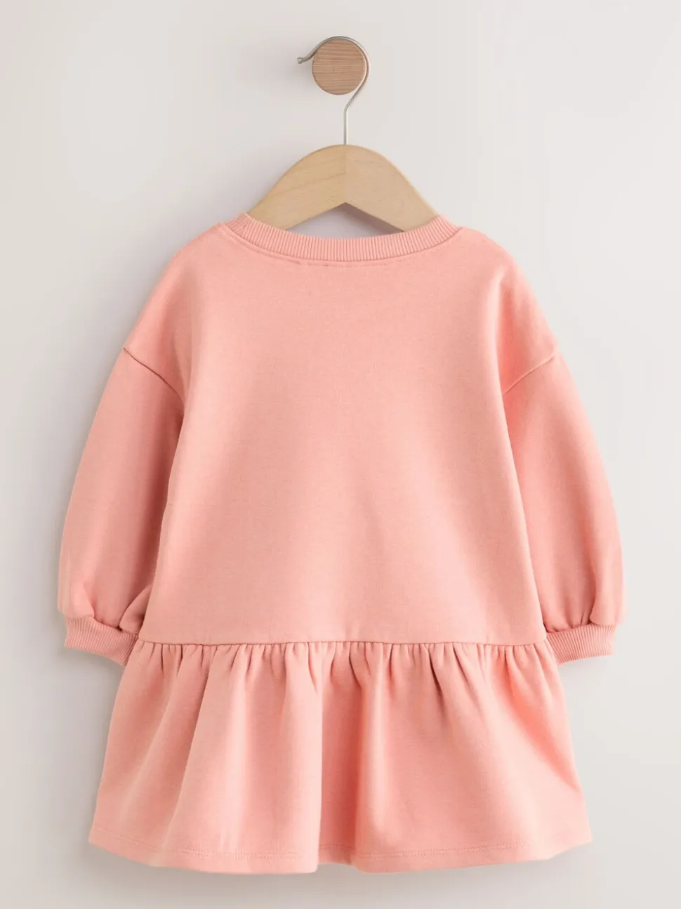 Roze met elfjes - Sweaterjurk met verlaagde taille (3mnd-7jr)
