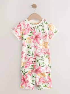 Roze met elfjes - Verpakking van 3 korte pyjama's (9mnd -10jr)